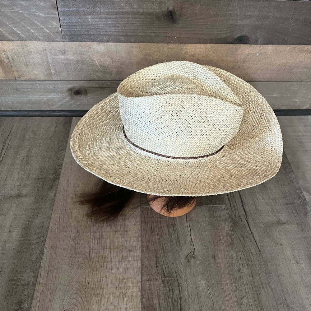 High end Gladys Tamez Millinery handmade straw hat.